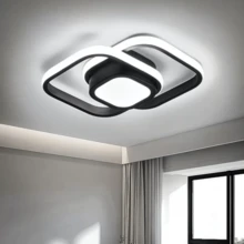 Modern Ceiling Lamp For Bedroom, Living Room, Entrance Hall, Living Room - Black - View 9
