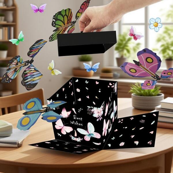 1 Set Butterfly Flight Gift Box, Birthday Party Gift, Holiday Gift, Surprise Box Gift Set