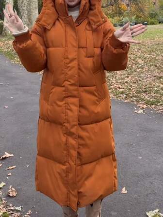 Long Puffer Jacket For Women,Ultra Soft Winter Coat Hooded, Waterproof And Windproof, Ladies Warm Winter Jacket