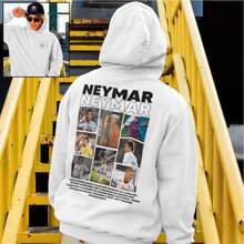 Boy's Sweatshirt Ney Personalized Cold Weather Flannel Football Shirt - White - View 1