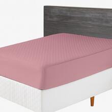 Capa Protetor Para Colchão Impermeável Matelado Com Elástico em Toda Volta Todos os Tamanhos - Rosê - Visão 8