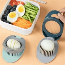 2-In-1 Stainless Steel Wire Egg Cutter - Suitable For Boiled Eggs, Fruit Garnishing And Aluminum Cutting - Durable Plastic Handle, Kitchen Essential, Modern Tool, Egg Slicer, Egg Slicing Artifact, Preserved Egg Cutter, Preserved Egg Splitter