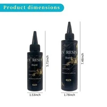 100 جرام/200 جرام راتنج شفاف عالي للأشعة فوق البنفسجية، سريع الجفاف، راتنج DIY يدوي الصنع