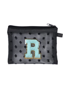 Mini Portable Mesh Medicine Bag, First Aid Kit With Blue Towel Embroidered Letters A-Z, Medical First Aid Kit, Outdoor Household Medicine Pill Storage Bag, Travel Storage Bag, Makeup Bag, Cosmetic Bag, Vacation Storage Bag, Skincare Bag, Lip Oil Storage Bag, Mother's Day Gift, Birthday Gift, Bathroom Storage, Student Dormitory Wash Bag, Gifts For Wives, Family, And Friends, Make Up Organizer - Multicolor - View 19