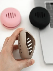 Make-up Schwamm Aufbewahrungsbox, tragbare atmungsaktive Make-up Schwamm & Puder Kompakt Aufbewahrungsbox, Silikon Make-up Schwamm Halter für Frauen und Studenten, Geschenke für Frauen, Weihnachtsgeschenke, Geschenkideen für Frauen