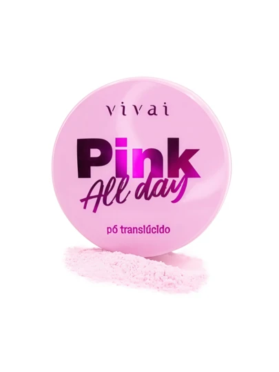 Pó De Banana Fixador Translúcido Facial Fixador Pink All Day - Vivai