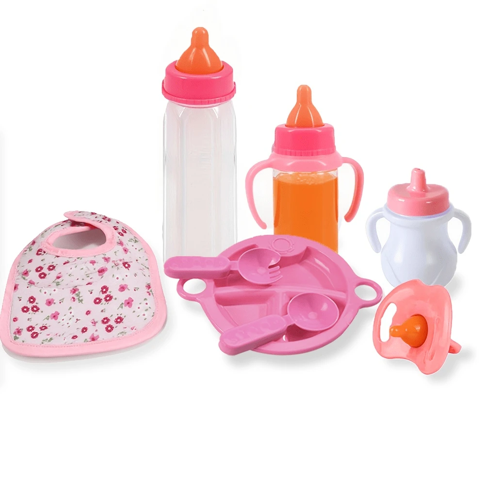 Doll Accessory Set, Doll Feeding Kit, Newborn Toy Set, Pretend Play Accessories, Suitable For Children Aged 3 And Above. Ideal For Party Games And Parent-Child Bonding, The Perfect Festive Gift. Accessories Feature Random Patterns And Colours - Multicolor - View 1