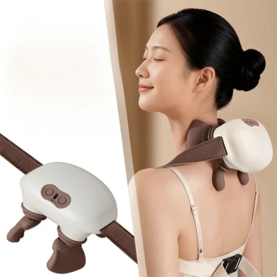 Brand New Mini Neck & Shoulder Massager, Designed To Improve Blood Circulation, Simulating Manual Massage Techniques. Lightweight And Portable, Can Massage The Neck And Trapezius Muscles. Features 2000mAh Large Capacity Battery, Heating Massage Head, 3 Adjustable Massage Intensity Levels, And Type-C Charging Port. An Ideal Gift For Birthdays, Holidays, And Festivals.