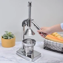 1pc Heavy - Duty Manual Juicer, Stainless Steel Material, Durable Citrus Juice Extractor; Sleek & Modern Style, Silver Color, Vertical Press Shape With Ergonomic Handle, Stable Heavy Base, Easy - To - Clean Design Detail. Ideal For Efficiently Squeezing Juices From Oranges, Lemons, Grapefruits And More. Kitchen Essential Perfect For Home Use, Kitchen Prep, Making Fresh Juices For Summer Drinks, Daily Health & Great As A Gift For Cooking Enthusiasts, Health - Conscious People On Birthdays, Christmas - Bạc - Xem 9