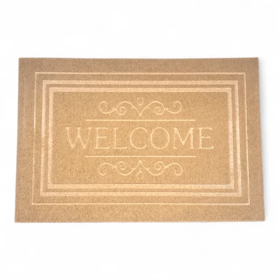 Tapete de Entrada Welcome Clásico Antiderrapante para Puerta de Casa Decoración Exterior e Interior Diseño Elegante y Resistente