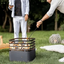 1 件畅销新款折叠壁炉拨火棒，经典壁炉工具 - 黑色 - 查看 1