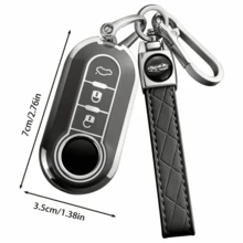 Ar Key Chain Cover For Fiat 500 500L Brava Bravo Doblo Ducato Fiorino Punto Panda Palio Stilo Lancia - Car Key Accessories Christmas Gift - Multicolor - View 4