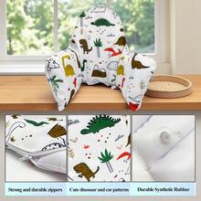 1 件婴儿座椅高脚椅垫宝宝餐椅沙发椅双面印花座椅套高脚椅充气靠背垫，内置充气垫，宝宝坐着更舒适