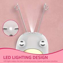 Multi-Purpose New High-End Women's Electric Threading Hair Removal Device, USB Charging, LED Light, Multi-Functional Beauty Hair Removal Device, Threading Hair Removal Trimmer, Party Gift, Halloween And Christmas Holiday Gift, Birthday Gift - Multicolor - View 5