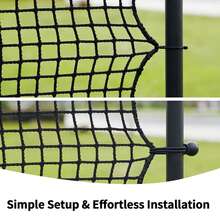1pc 3.5mm Heavy Duty Golf Practice Net - Includes 20 Tie Down Straps For Securing, Sports Barrier Training Net, Golf Training Accessory, Suitable For Golf, Baseball, Field Hockey, Soccer - Adjustable Size, Suitable For Backyard Driving And Indoor/Outdoor Use