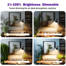 4pcs, Smart Bulbs, Smart Light Bulbs RGBCW LED Color Changing BuIbs Smart Home Devices With Dimmable Music Sync, Led Lights For Bedroom Wireless Light Bulbs With App Control, Suitable For Scenarios Such As Bedrooms And Living Rooms. - 查看 11