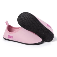 Children's Aqua Shoes 19-28 Neoprene Non-Slip Easy Fit Lightweight Beach Pool Park Water Sand Duck Way Flexible Unisole Sneakers Sock - 淺粉色 - 查看 18
