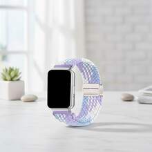 1条快拆式编织磁吸表带，兼容三星Galaxy Fit 3，男女通用，尼龙弹性表带，运动手表表带，适用于Galaxy Watch Fit3 - Samsung fit3 - 查看 9