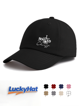 1 Pc ROOTED IN CHRIST Print Baseball Cap For Men&Women, Classic Stylish Fashionable Soft Sweatband Adjustable Size Lightweight Versatile Dad Hat, Suitable For Outdoor Sports Daily Wear Party Vacation Beach Holidays Perfect As A Gift For Families And Friends