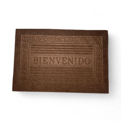 Tapete Entrada Casa Bienvenido Greca Exterior Antiderrapante