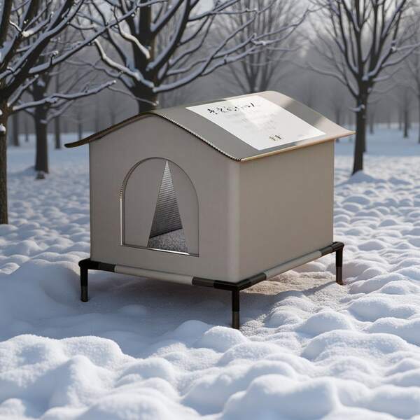 Outdoor Cat House With Frame - Waterproof And Cold-Resistant Oxford Cloth, Comes With Warm Pad, Spacious Enclosed Cat Tent, Suitable For All Seasons