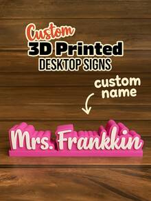1 Piece Personalized Desk Name Plate, Desk Name Sign, Teacher Desk Name Sign, Office Desk Name Sign, Custom Name Plate, Lawyer Name Sign, Boss Gift
