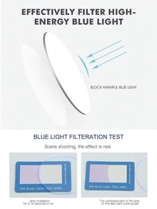 Popular Design Ins Style Women Fashion Inlaid Nail Clear Eyeglasses For Watch TV Play Games Phone Decoration 1pc  Plain    None - trắng - Xem 4