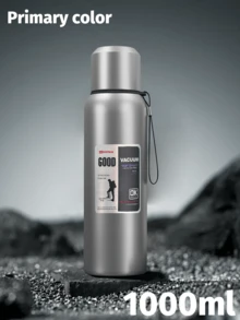 زجاجة مياه من الفولاذ المقاوم للصدأ سعة 20 أونصة - 67 أونصة، سعة كبيرة مع مقبض، معزولة، جذابة للغاية، محمولة، ساخنة وباردة للسفر والرياضة والعودة إلى المدرسة - متعدد الألوان - مشاهدة 15