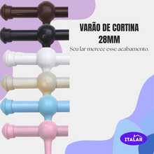 2 Meters 28mm Thick Curtain Rod, Bedroom, Living Room, Ready To Install, Tube, Bar, Model, Support - 淺粉色 - 查看 2