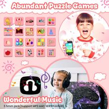 Juguetes de Navidad Teléfono inteligente para niños, regalos de cumpleaños y Navidad para niños de 3 a 10 años, juguetes educativos con teléfono celular, pantalla de 2.8", cámara dual, juegos, música, alarma, calculadora, incluye cordón para teléfono, tarjeta de memoria de alta capacidad y cable de carga.