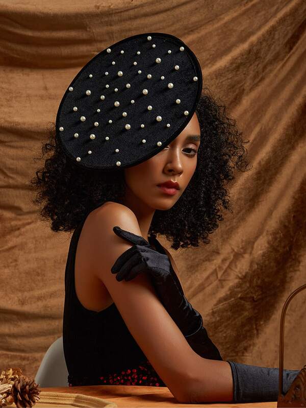 1pc Feather Fascinators Headband Women' Tea Party Hat Kentucky Derby Hats Cocktail Wedding Bridal Fascinators Headband Clip For Women Girl Birthday Mother's Day Halloween Christmas Gift