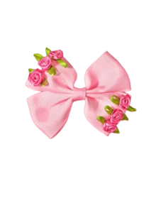 2 Stück minimalistische, süße Seitenklemmen Prinzessinnenkopfschmuck, einfarbige Rosenblüten & Schleifen Haarspangen, Mädchen Haaraccessoires Geschenk, geeignet für Alltag, Schule, Reisen