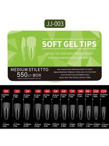 Acryl Französisch Halb-künstliche Nageltips Kurze Länge | Mittlere Länge | Lange Länge Nagelkunst Klare künstliche Nageltips Ultra-dünne nahtlose matte lange Tropfenform Mandelform Vorgefertigte Nageltips Muss-haben für Beauty-Enthusiasten Unerlässlich für Nagelstudios UV-Gel Nagelbedarf Zehennagel Aufklebe-Nägel Nagelbedarf Nägel