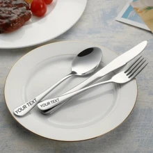9pcs Stainless Steel Reusable Portable Travel Cutlery Set, Includes Knife, Fork, Spoon, Chopsticks, Straw, With Zipper Pouch, Suitable For Camping And Picnics - Multicolor - View 8