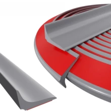 1 Roll Self-Adhesive Silicone Foldable Splash Guard, Countertop Splash Protector For Bathroom And Kitchen - Easy To Install, Wet And Dry Separation Strip, Shower Door Threshold Waterproof Bathroom Accessories Bathroom Tools