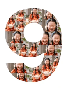 定制圣诞礼物，可定制1至99的数字、2026岁生日照片、A、B、C、D、E字母主题照片、成长照片拼贴画，生日礼物、圣诞照片礼物，母亲节和父亲节的完美礼物，送给爱人和朋友的理想礼物。秋季家居焕新，圣诞装饰，营造温馨家居氛围，办公室装饰，优雅生活