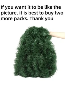 1卷人造毛条花环绿色藤编婚礼派对装饰最佳礼物生日毕业家居装饰圣诞装饰房间装饰圣诞节冬季圣诞装饰家居圣诞礼物圣诞装饰