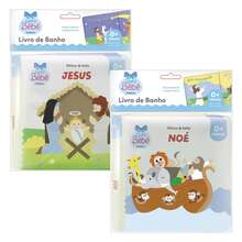 Kit 2 Bath Books For Children Fun And Learning In The Bath! - Noah + Jesus - View 1