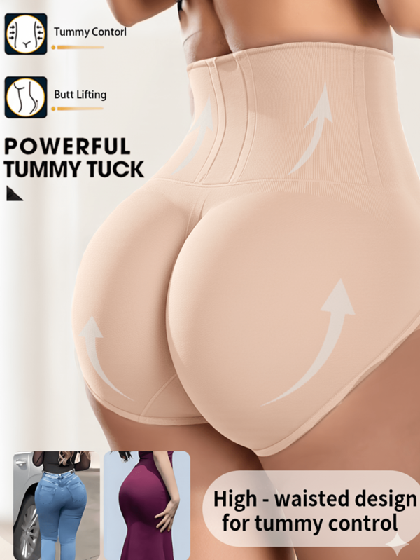 Plus Size Women Seamless Corset Panty, Breathable Activewear Comfort Briefs