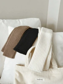 1/2 Pairs Versatile New Slouch Leg Warmers, Can Be Paired With Slippers, Snow Boots, Sneakers And More, Cozy - Multicolor - View 8