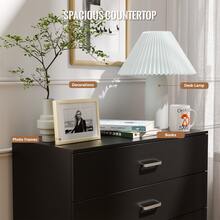 Vida Designs White Chest Of Drawers, 4 Drawer Metal Handles Runners Anti-Bowing Support Furniture - Black - View 5