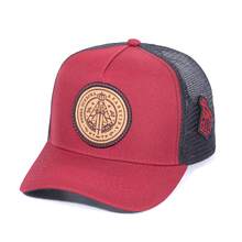 Men Beret Hats - 酒紅色 - 查看 8