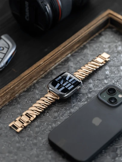 男士波浪表带兼容 38/40/41/42/44/45/46/49 毫米，兼容 表带 Ultra/Se10/9/8/7/6/5/4/3/2/1