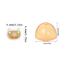 2pcs/1pc Cute Bear Silicone Pacifier Set, 0-36 Months, Includes Dust Cover, Round Silicone Pacifier For Babies 1+ Years Old, Anti-Colic Silicone Pacifier, Suitable For Daily Use - Multicolor - View 12