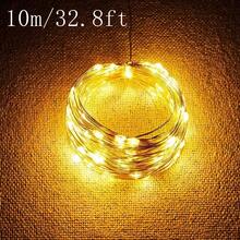 20 米/200 LED 仙女灯串，电池供电铜线仙女灯，适用于礼物、装饰、卧室、圣诞节、派对、婚礼、万圣节、花束、花园，3 米/5 米/10 米/15 米/20 米（不含电池） - 暖白色 - 查看 18