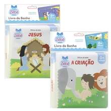 Kit 2 Bath Books For Children Fun And Learning In The Bath! - Creation + Jesus - View 1