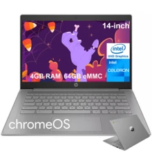 HP 14" HD Chromebook Laptop,  Celeron N4500, 4GB RAM, 64GB EMMC,  OS, Wi-Fi 6, Long Battery Life, Ideal For Study And Work, Modern Grey - 美規A型插(110-127V) - 查看 8