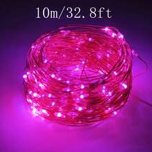 1pc Mini Pink Fairytale Lights, USB Powered 5m 50 LED String Fairy Lights, Suitable For Bedroom, Christmas, Halloween, Party, Wedding, Center Decor, Bouquet Decor, Camping Decor, Gift Decor Light String (2m 20LED / 5m 50LED / 10m 100LED)