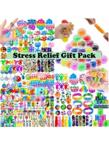 3 件/6 件/12 件随机烦躁玩具烦躁套装抗压减压玩具奖品，派对/复活节礼物，神秘珠宝，礼物，便宜 - 彩色 - 查看 8