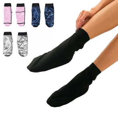 2pcs Sauna Foot Sleeve, Sweat Enhancing Gloves, PU Sports Sweat Foot Sleeve, Sauna Heat Retaining, Moisturizing, Smooth Coating, Sweat Inducing, Home Use Foot Sleeve